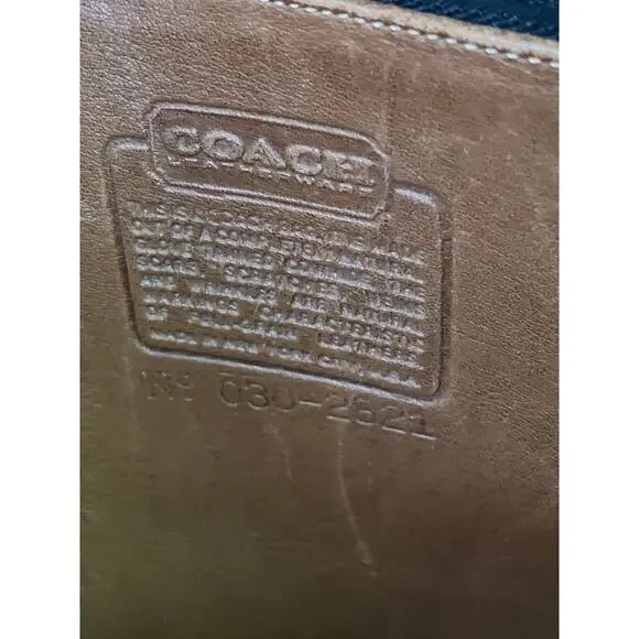 Coach USA Vintage Leather Briefcase Messenger Bag Tan Distressed *Read - Picture 4 of 14